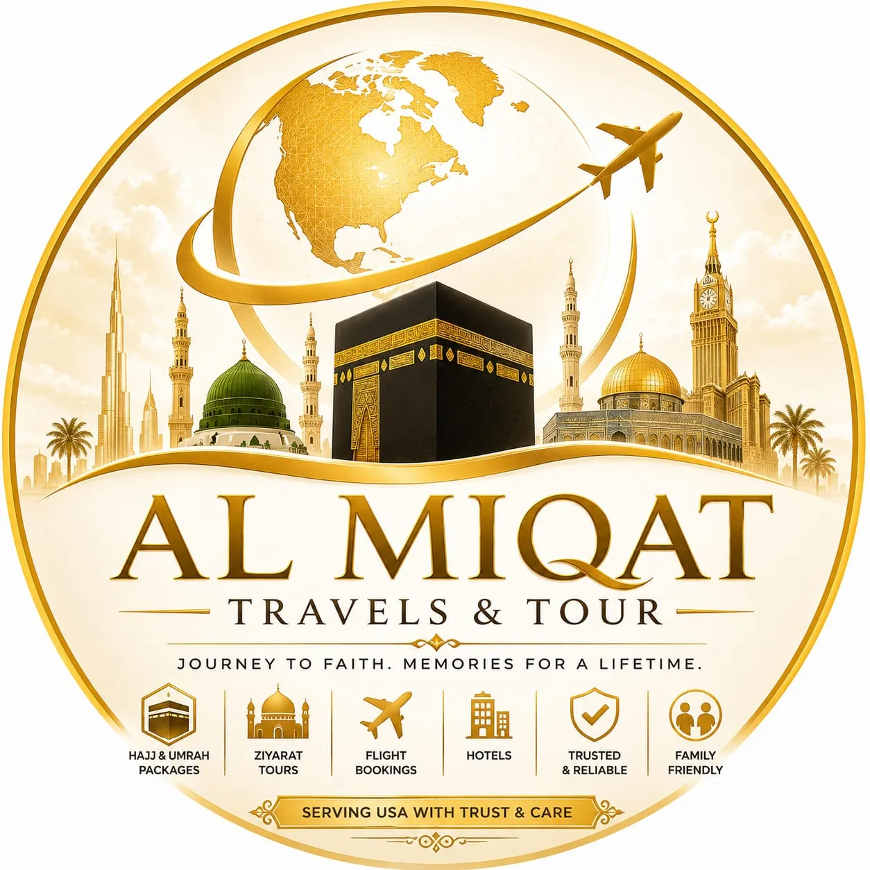 Al Miqat Travels & Tour logo